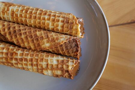 Трубочка с вареной сгущенкой 