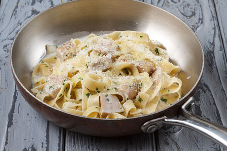 Тальятелле с белыми грибами