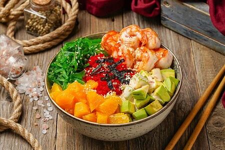 Поке с креветками