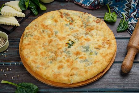 Хачапури с сыром и зеленью