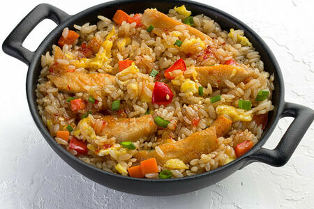 Тяхан с курицей