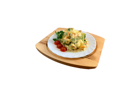 Запеканка из индейки с овощами