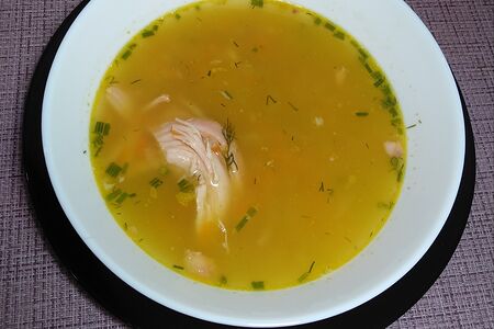 Гороховый суп на копченой курочке