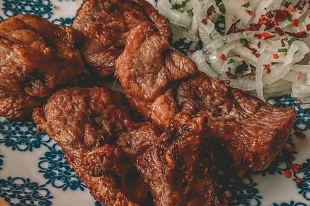 Шашлык из мякоти баранины в классическом маринаде