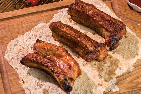 Шашлык из свиных рёбер