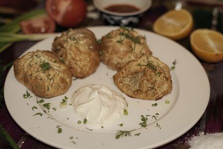 Манты жаренные