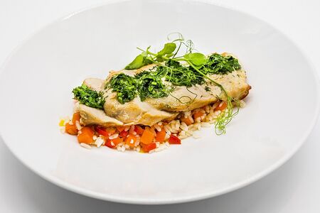 Филе индейки с перечным соусом