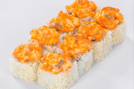 Ролл запеченный с лососем