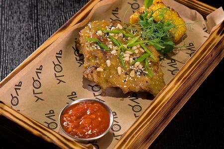 Ребра в медово-горчичном соусе