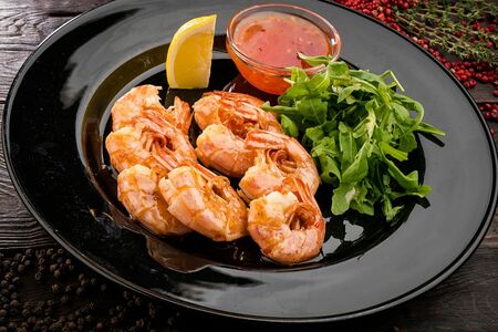 Креветки на пару