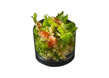 Салат с киноа, томатами и авокадо