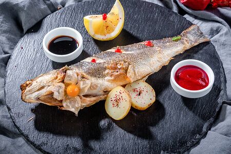 Сибас на углях