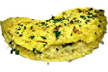 Омлет с сыром и зеленью