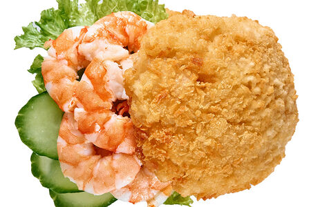 Японский бургер с креветкой