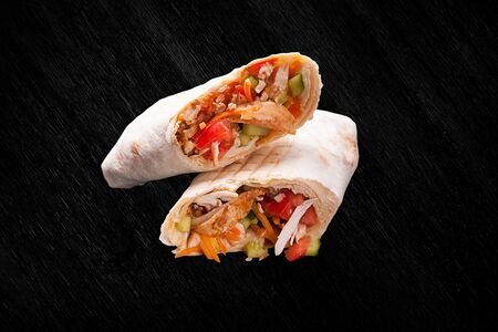 Шаурма с курицей (средняя)