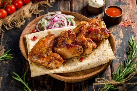 Шашлык из куриных крылышек