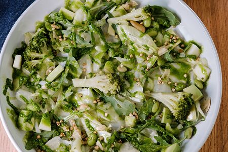 Зеленый Веган-салат