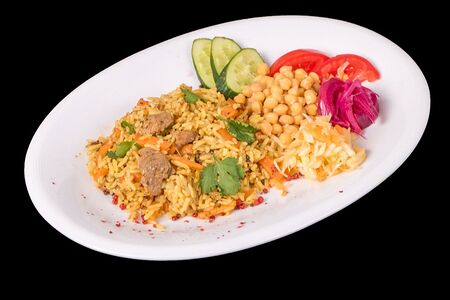 Плов ферганский с бараниной и нутом