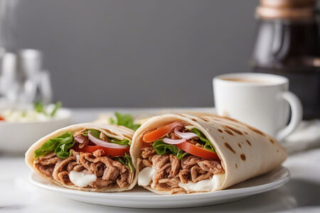 Шаурма в обычном лаваше