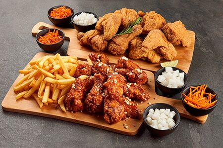 № 7. Большой чикен и крылья. Комбо для четверых - стандарт