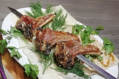 Шашлык из корейки бараньей