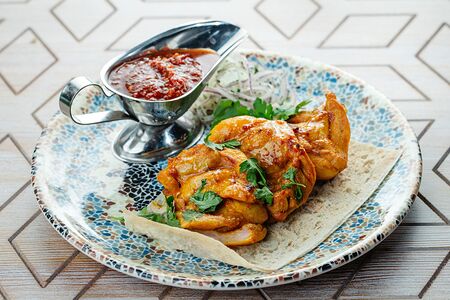 Шашлык из куриного бедра