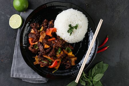 Говядина Хидё в перечном соусе