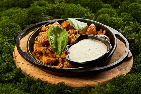 Картофель с лисичками