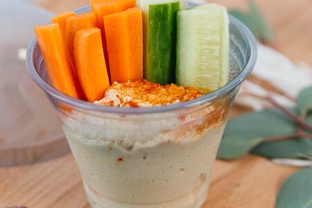 Хумус с овощами