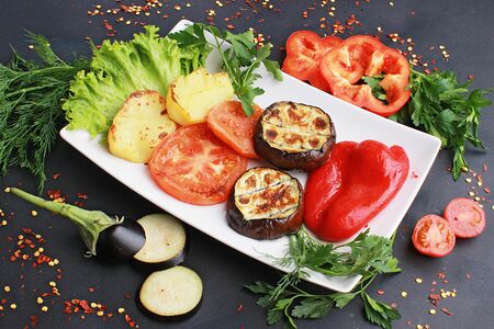 Овощи на мангале