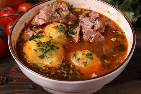 Хашлама с говядиной