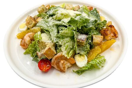 Инсалата ди Цезарь с креветками