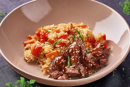 Тяхан с говядиной