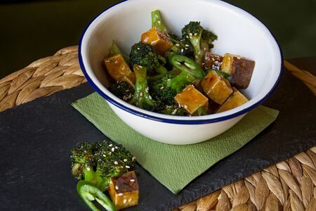 Тофу с брокколи