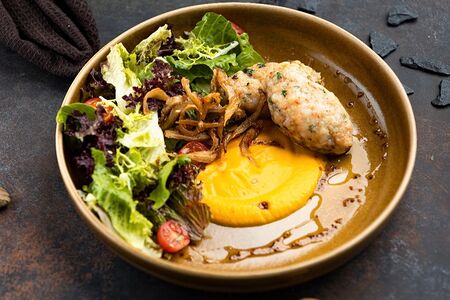 Люля из креветок и лангустинами