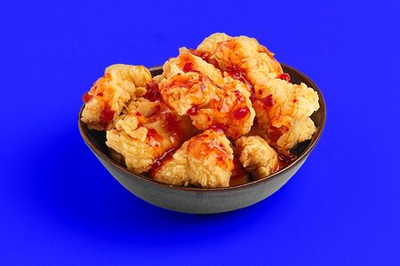 С кисло-сладким соусом