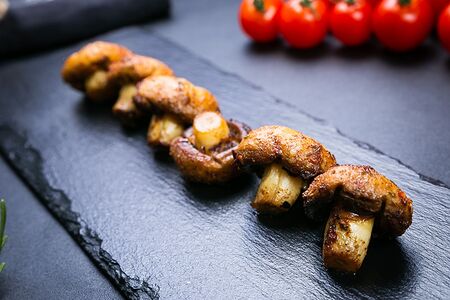 Шампиньоны на гриле