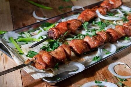 Шашлык из мякоти свинины