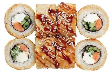 Лосось в шубе темпура