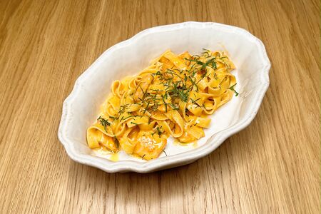 Тальятелле с форелью