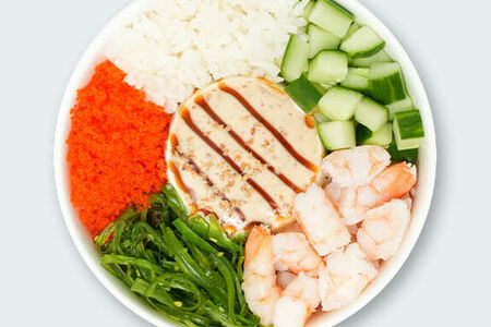 Поке с креветками