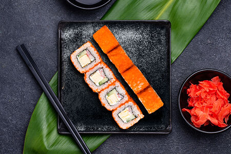 Сливочный краб и омлет