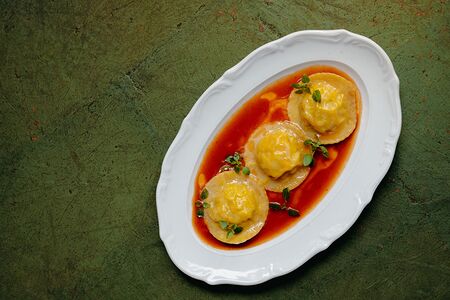 Равиоли с крабом