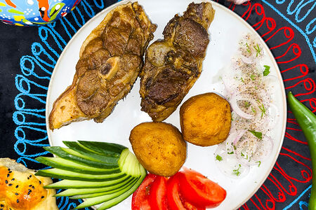 Казан-кебаб с бараниной