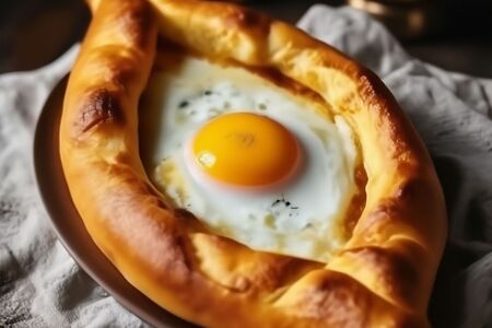 Большой хачапури по-аджарски