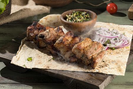 Шашлык из свиных ребрышек