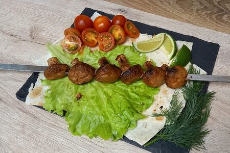 Грибы на углях