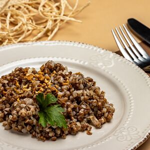 Гречка с грибами