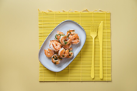 Жареные креветки