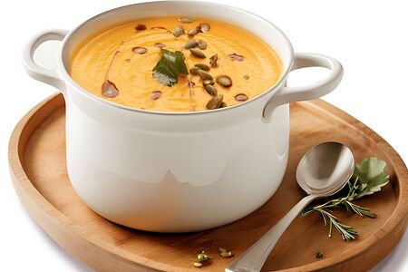 Крем-суп из печеной тыквы